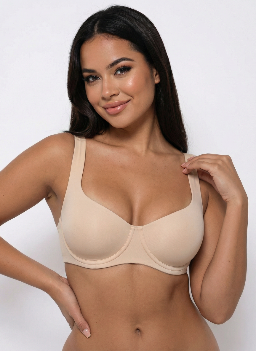 Soutien-gorge balconnet sans coutures